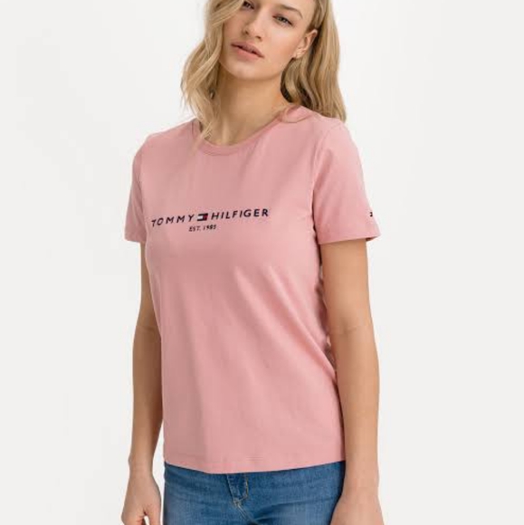Tommy Hilfiger Tops - TOMMY HILFIGER Galcier pink women's crewneck tee *size m new with tags*
